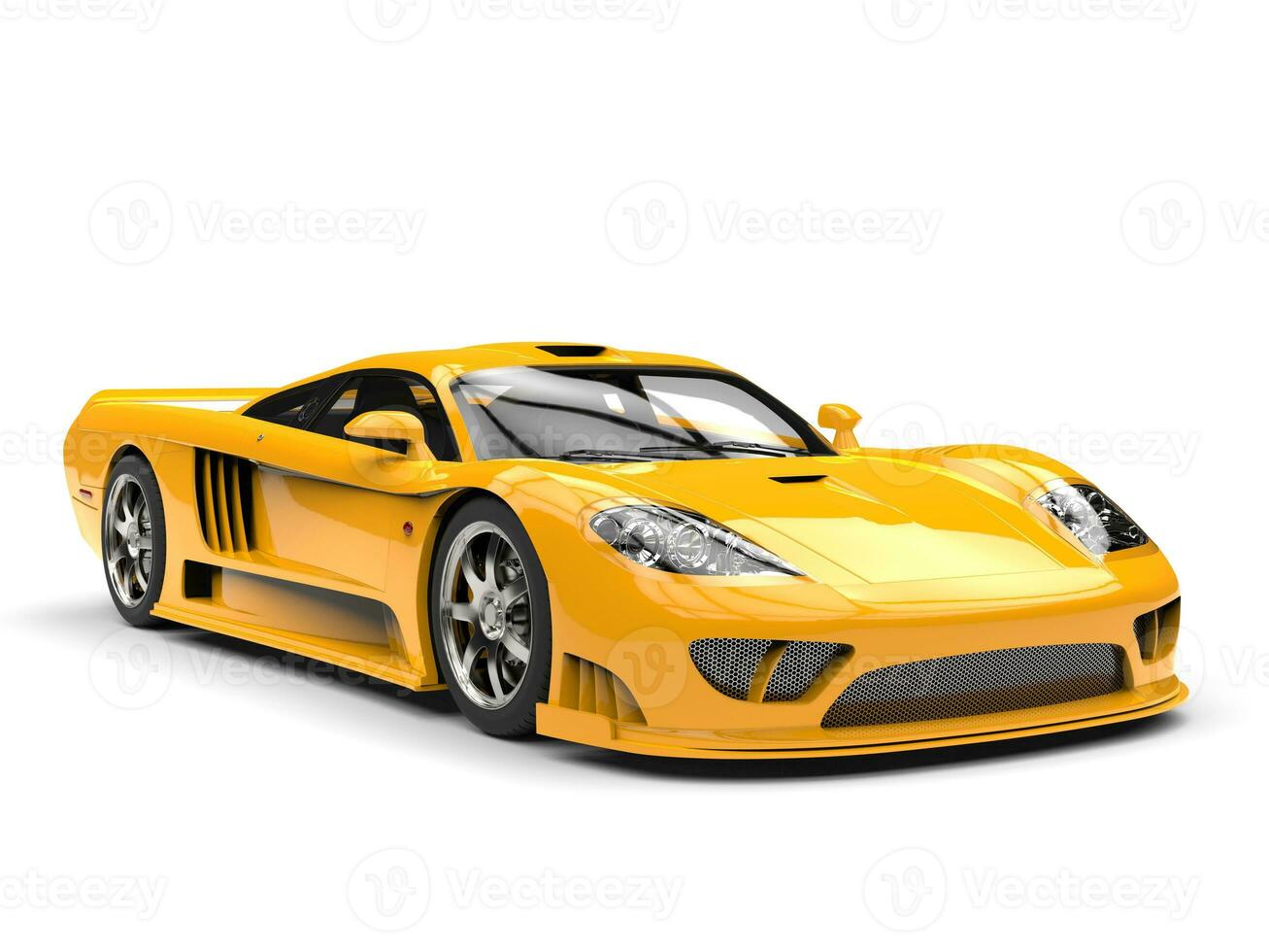 lindo amarelo moderno super raça carro - beleza tiro foto
