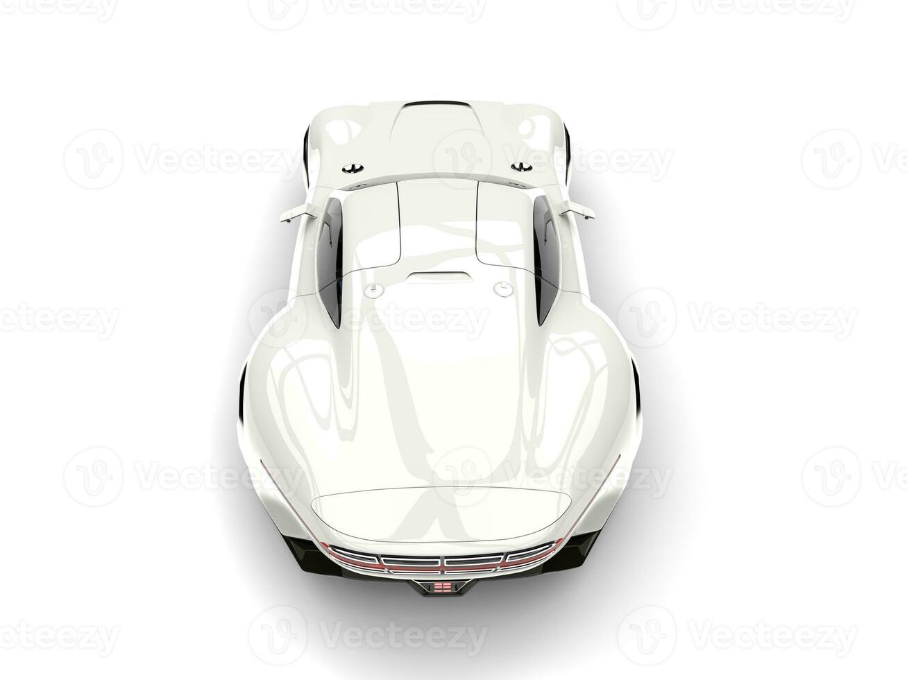 Claro branco moderno super Esportes carro - topo baixa costas Visão foto