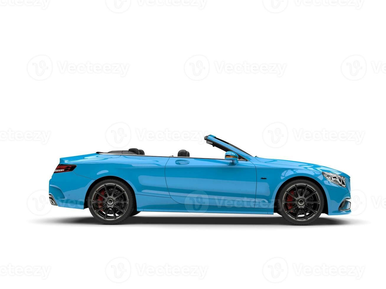 azul azul moderno elegante cabriolet carro foto