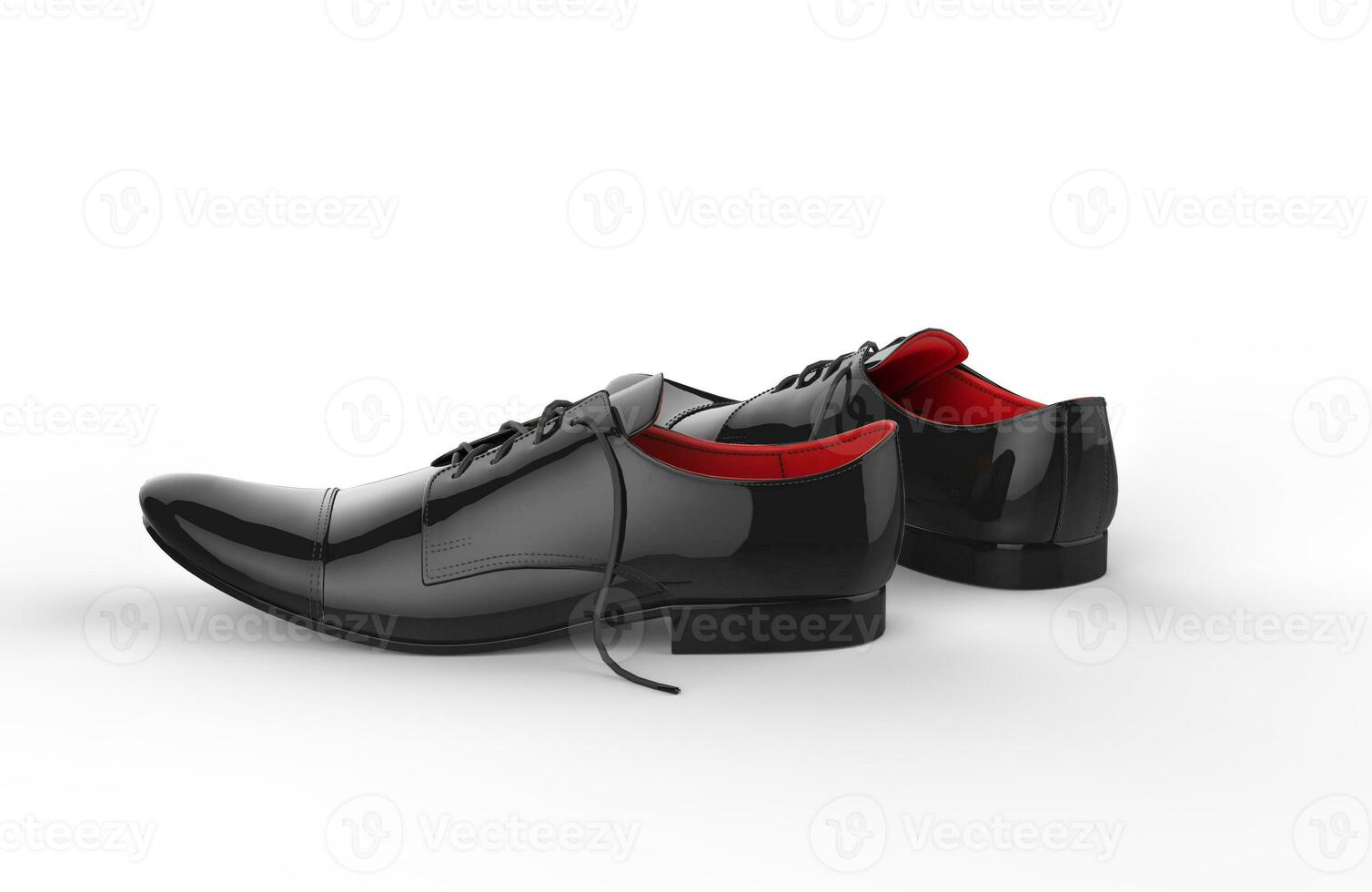 par de sapatos pretos foto