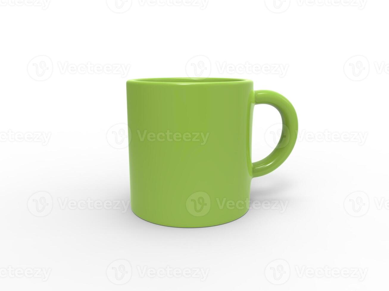 brilhante verde chá café caneca foto