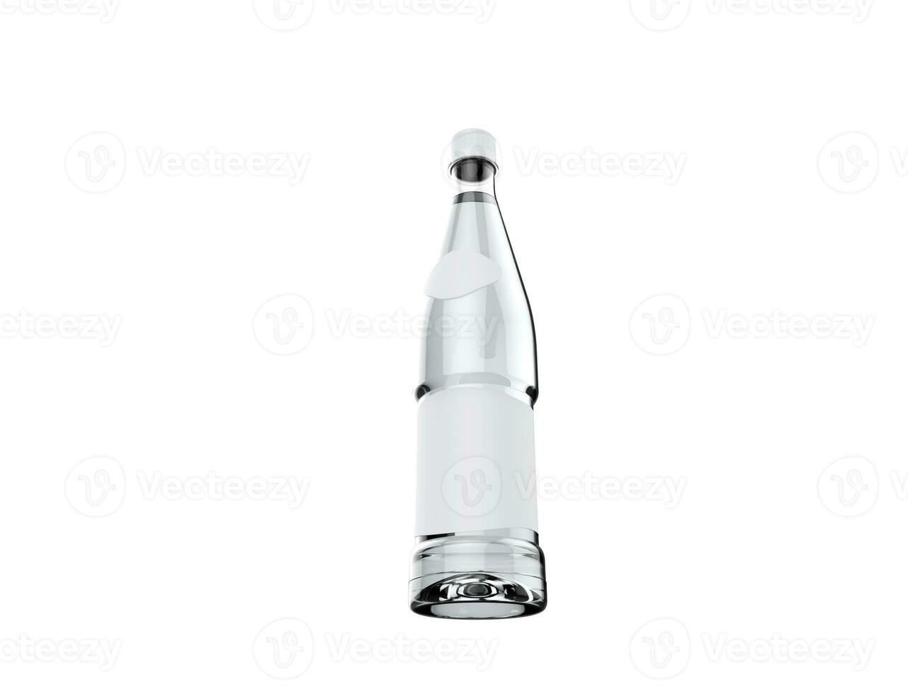 Claro plástico água garrafa foto