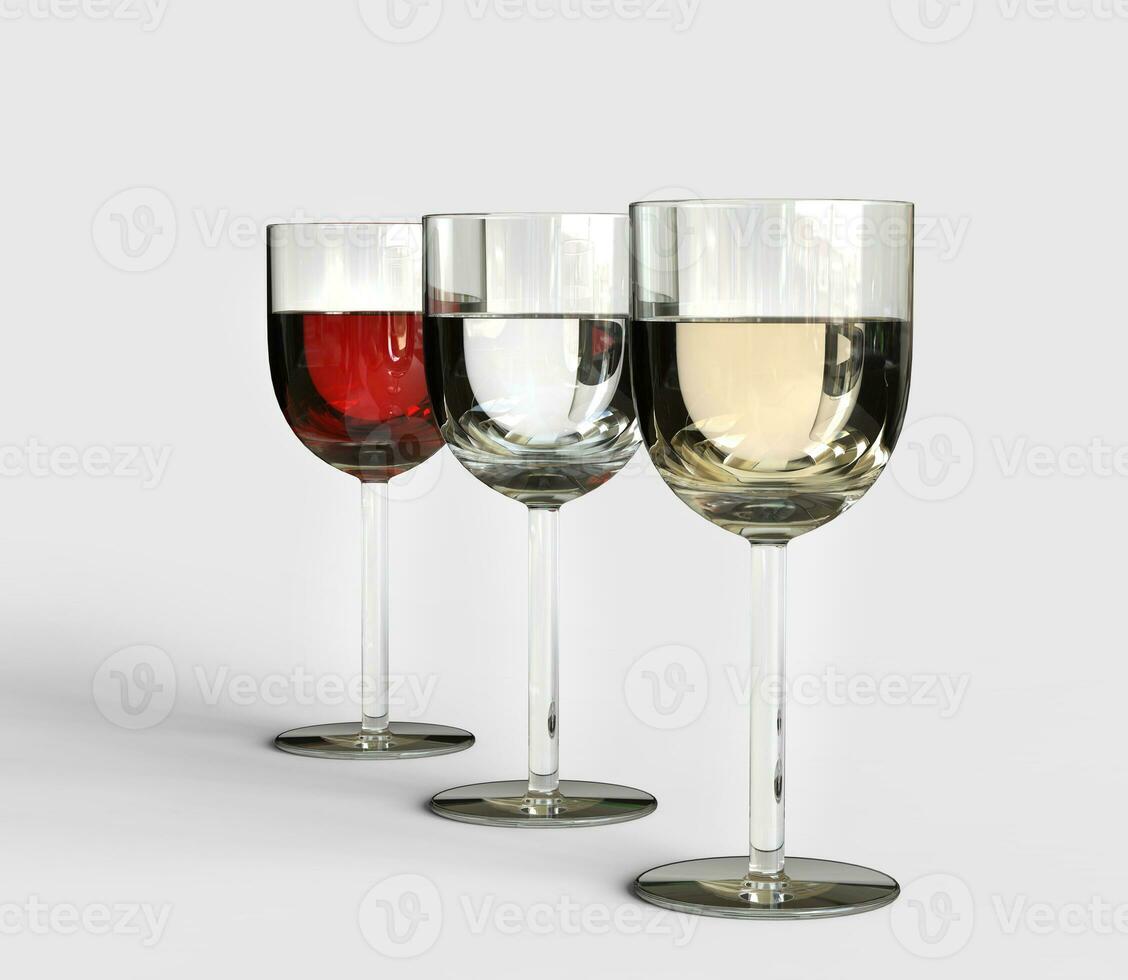 3 sortes do vinho foto