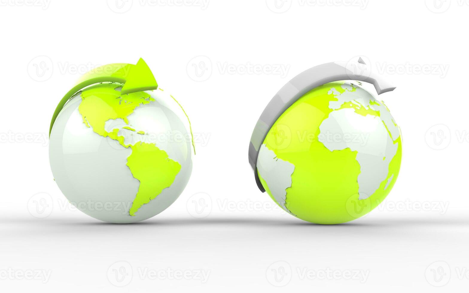 dois verde globos foto