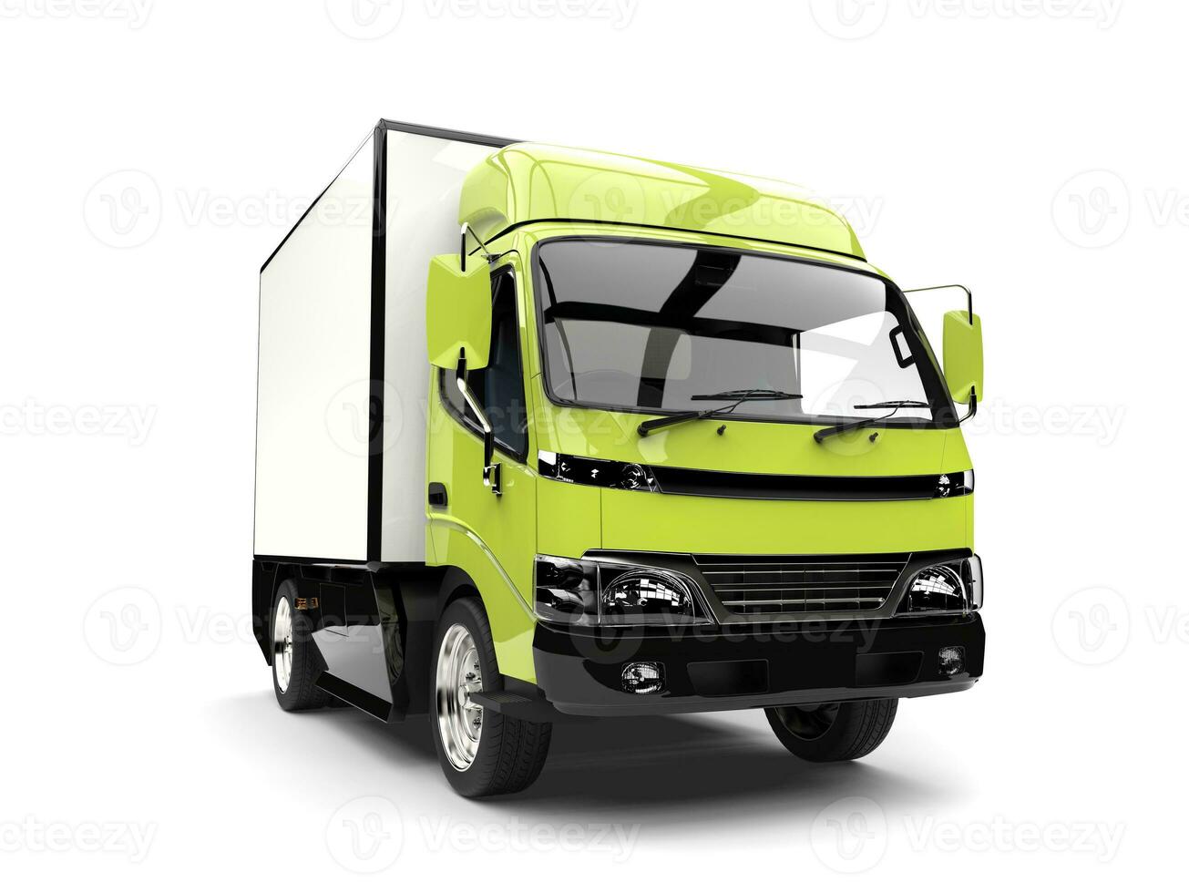 brilhante louco verde pequeno caixa caminhão foto