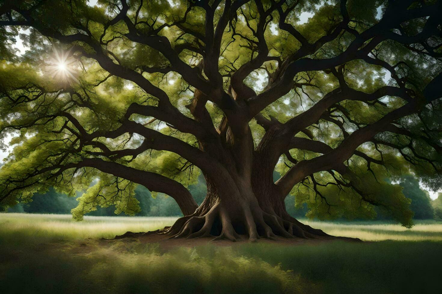 a árvore do vida, de pessoa. gerado por IA foto