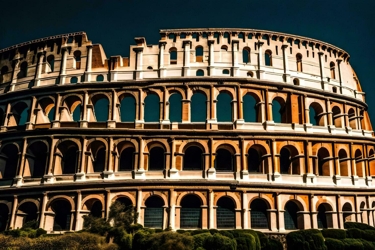 a Coliseu dentro Roma, Itália. gerado por IA foto