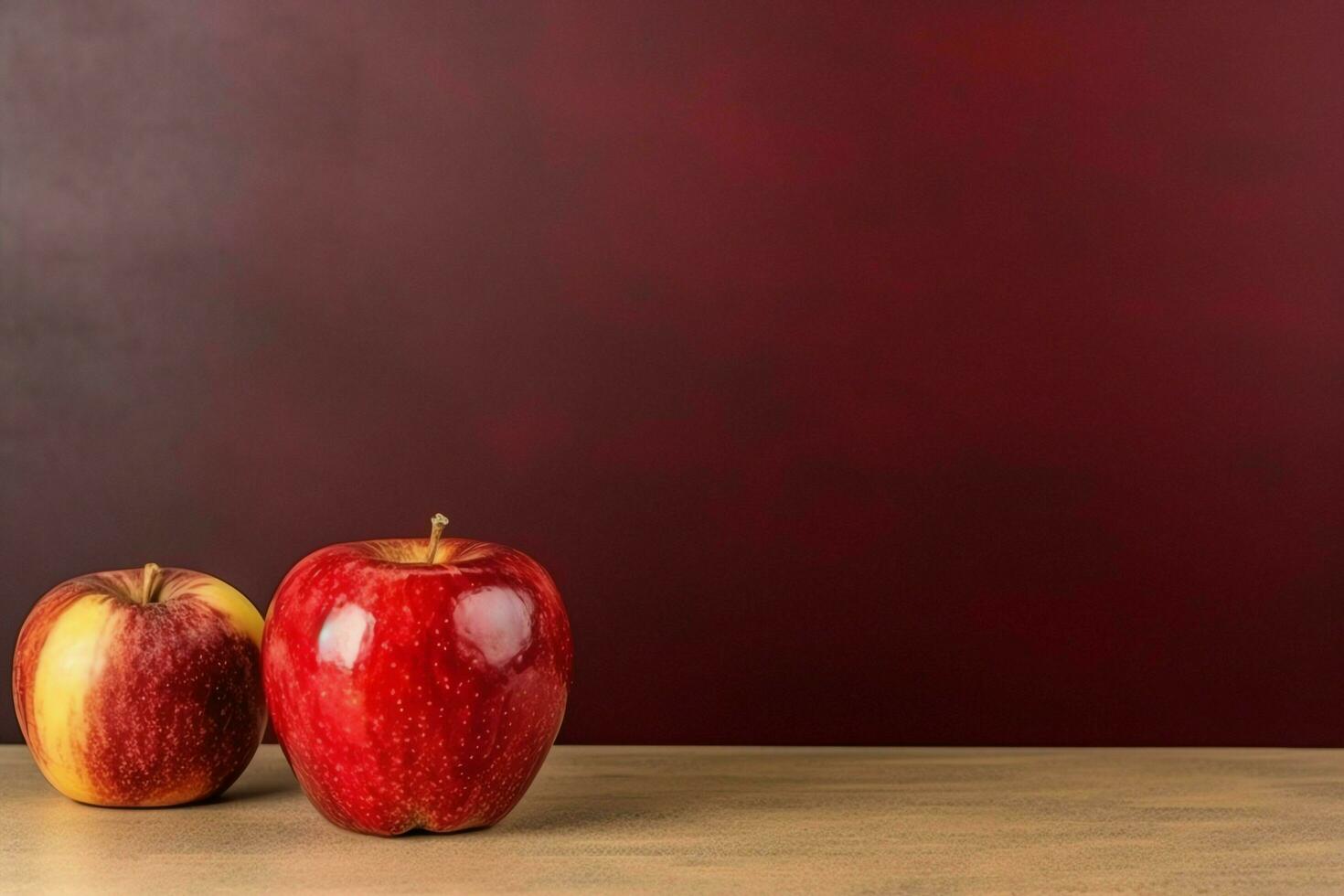 tradicional Comida do judaico Novo ano feriado do tradição ou religião. rosh Hashaná com cópia de espaço conceito de ai gerado foto