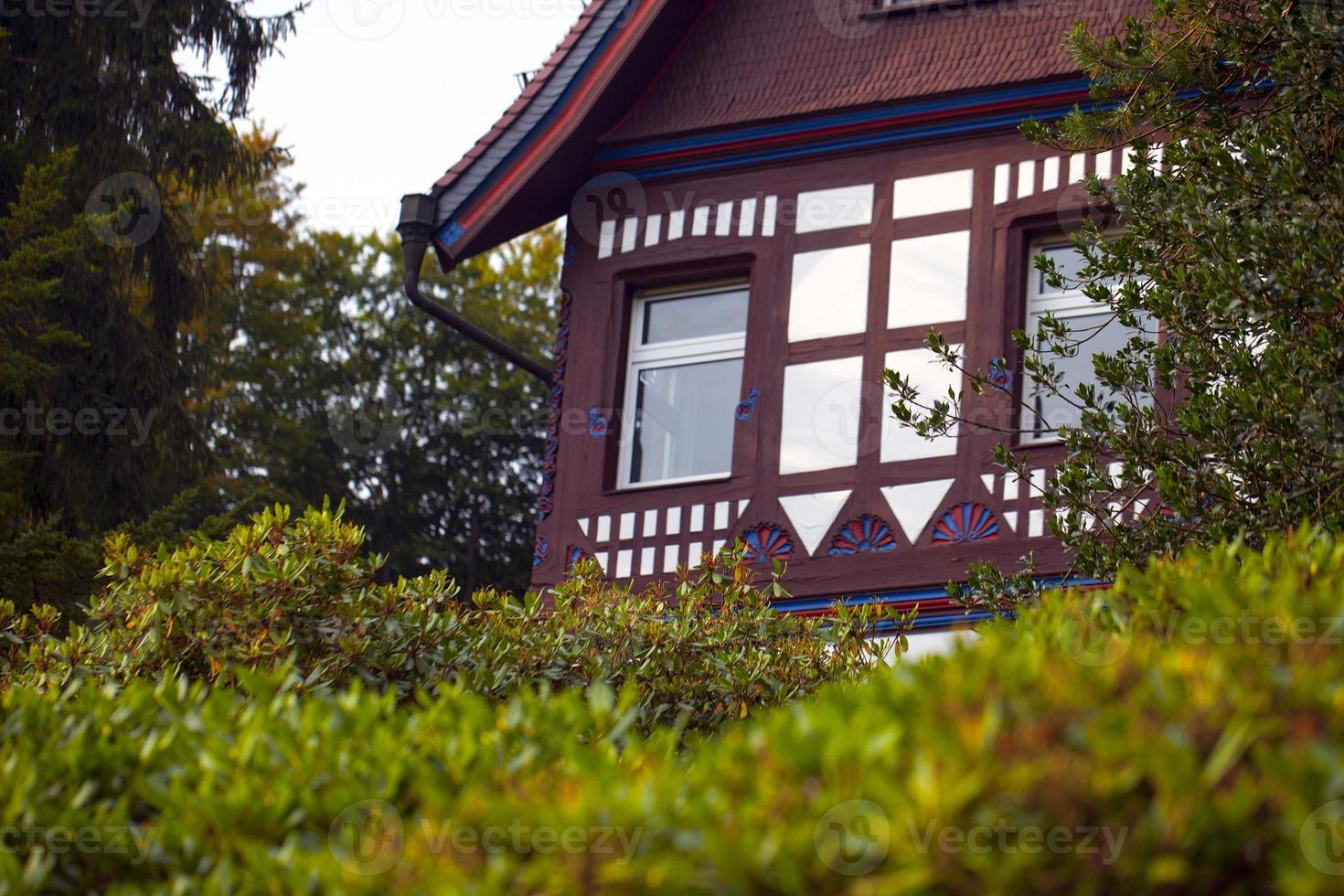 casa de fazenda com arquitetura alemã antiga foto