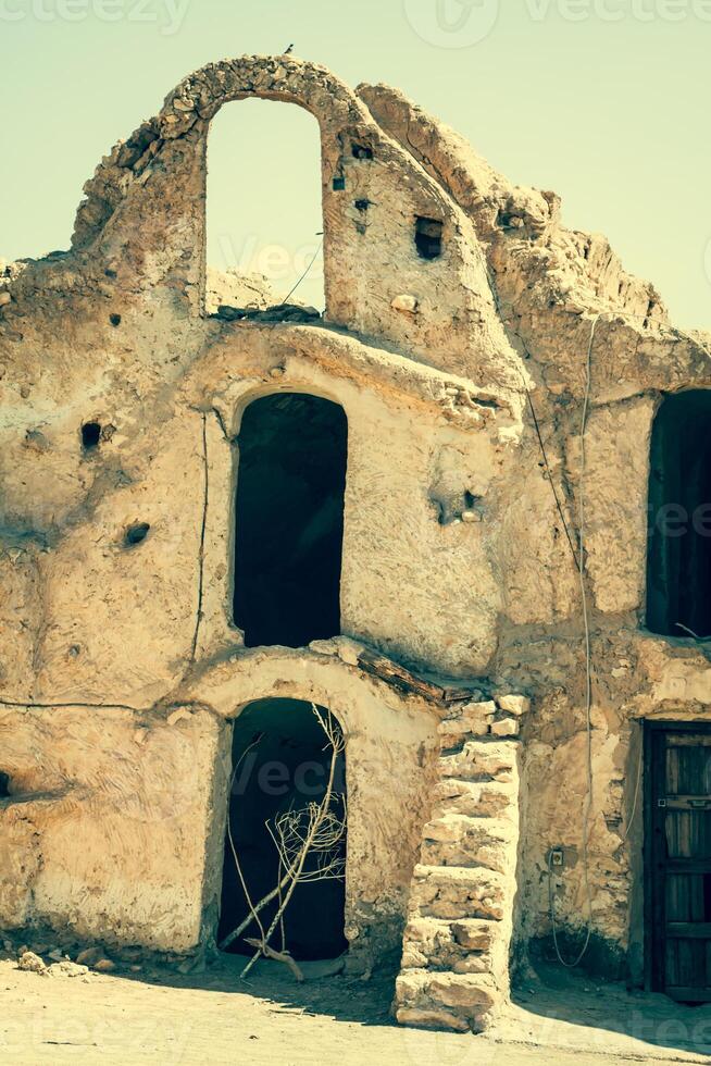 típica tunisiano ksar a partir de a ville do medenina foto