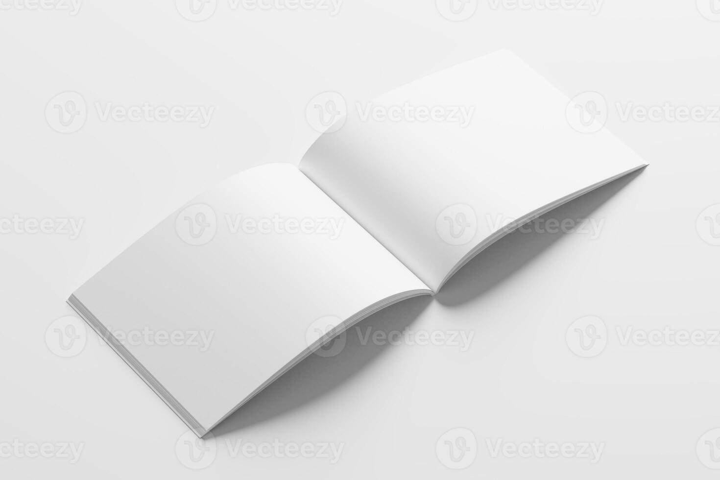 nos carta panorama revista 3d Renderização branco em branco brincar foto