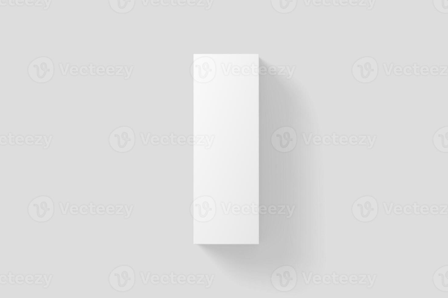 grandes retângulo caixa branco em branco 3d Renderização brincar foto