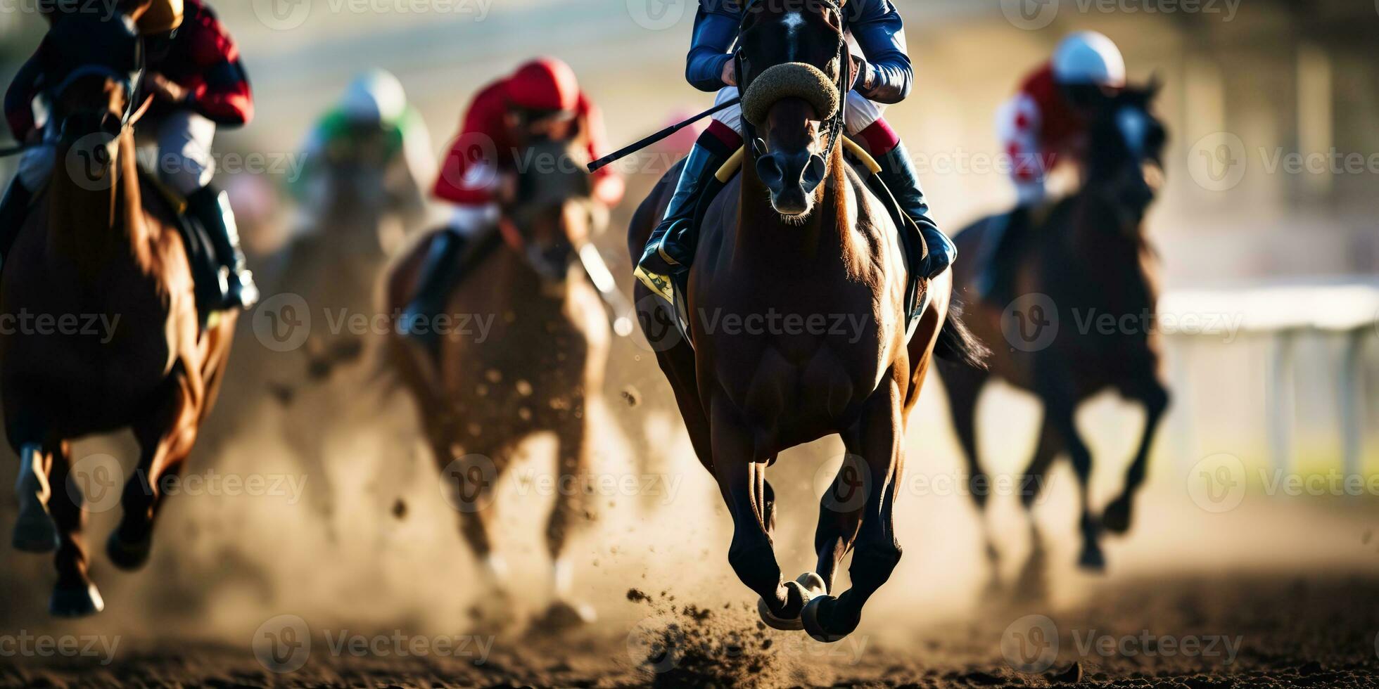 ai gerado. ai generativo. Jordão raça concorrência jogo de azar Ação. Visão a partir de inferior em cavalo pernas casco. gráfico arte foto