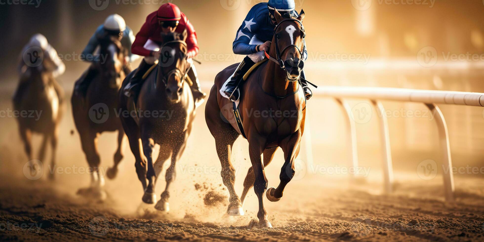 ai gerado. ai generativo. Jordão raça concorrência jogo de azar Ação. Visão a partir de inferior em cavalo pernas casco. gráfico arte foto