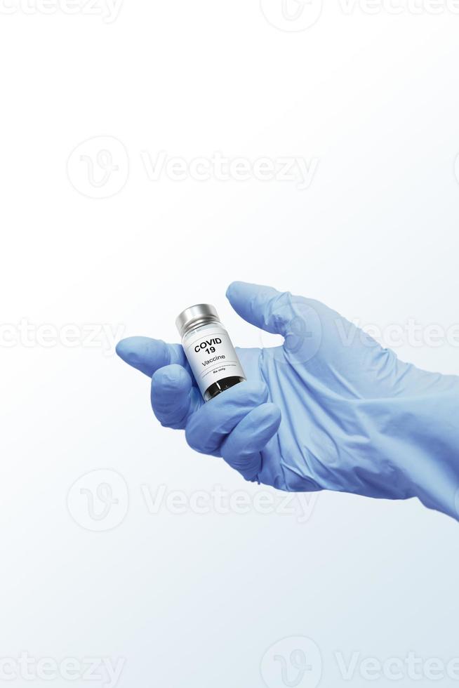 3D render vacinação, vacina de coronavírus. foto