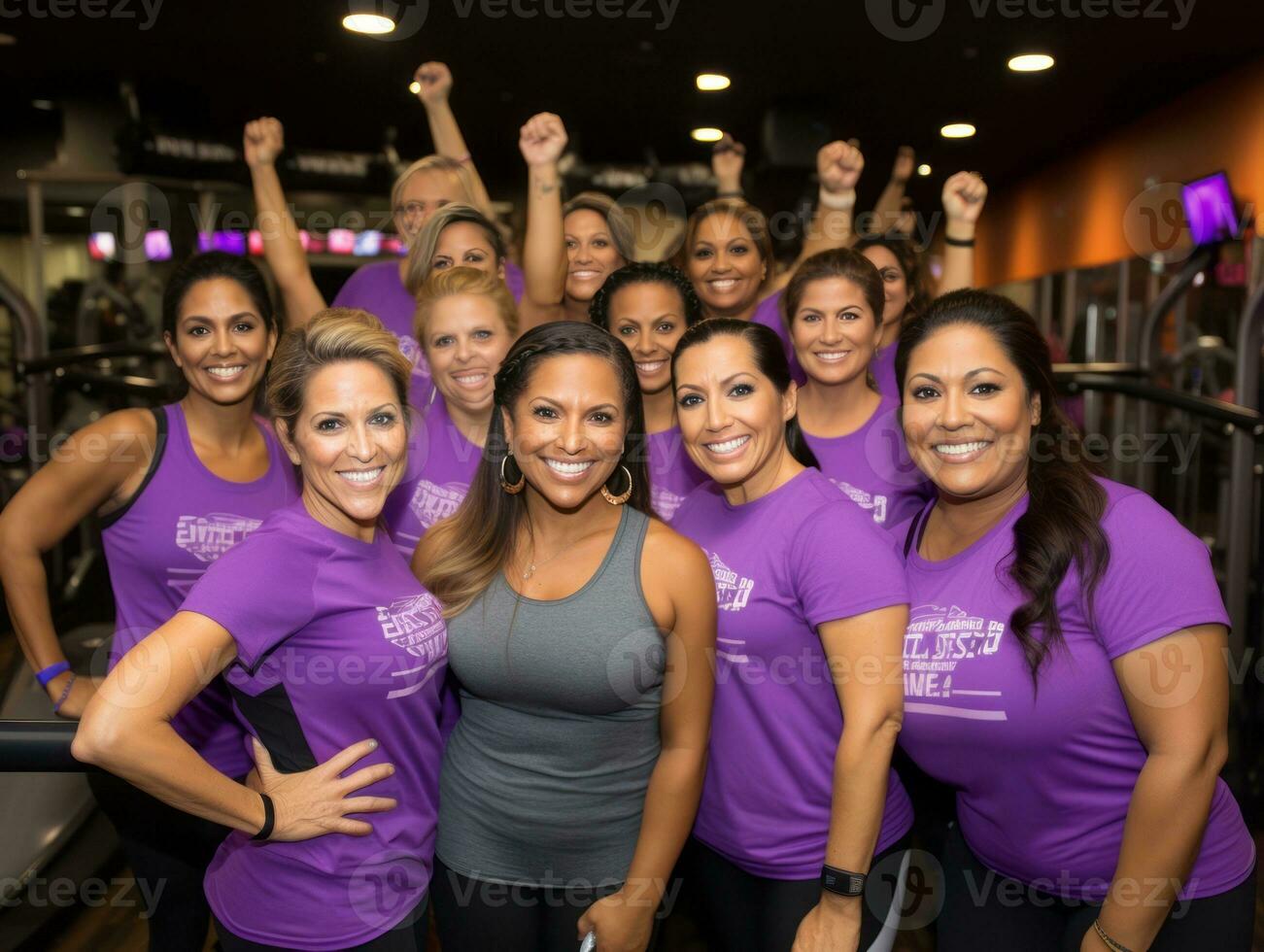 fotografia do mulheres quem lift empoderamento si mesmos ai generativo foto