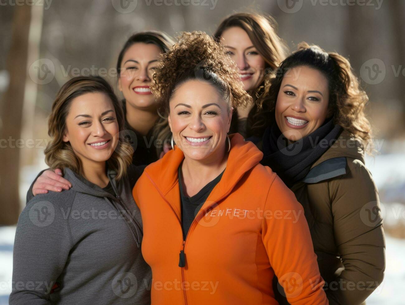 fotografia do mulheres quem lift empoderamento si mesmos ai generativo foto