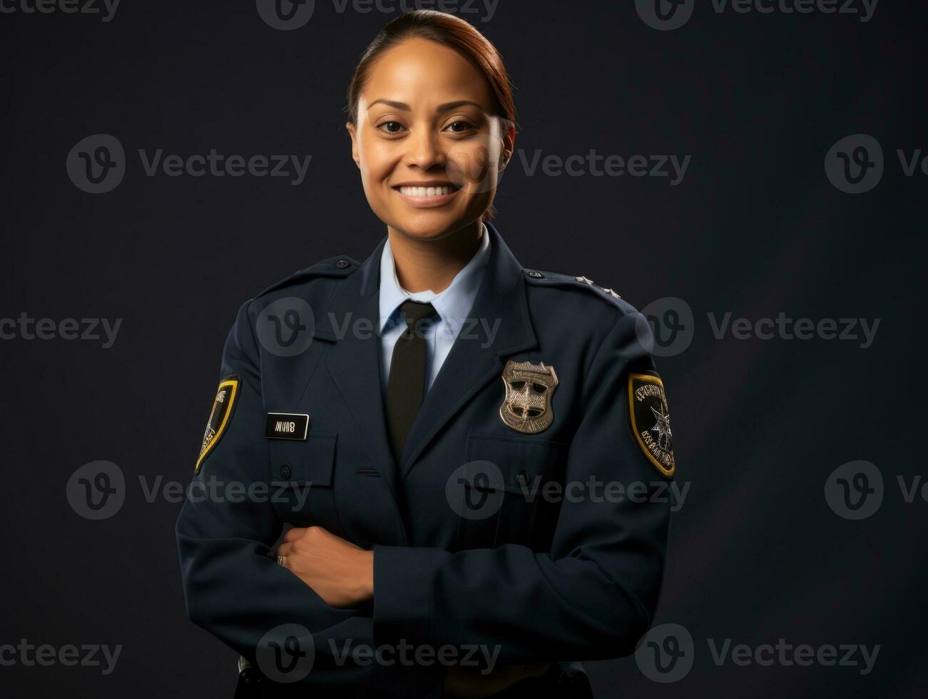 sorridente jovem mulher do ásia descida vestido dentro elegante vestir ai generativo foto