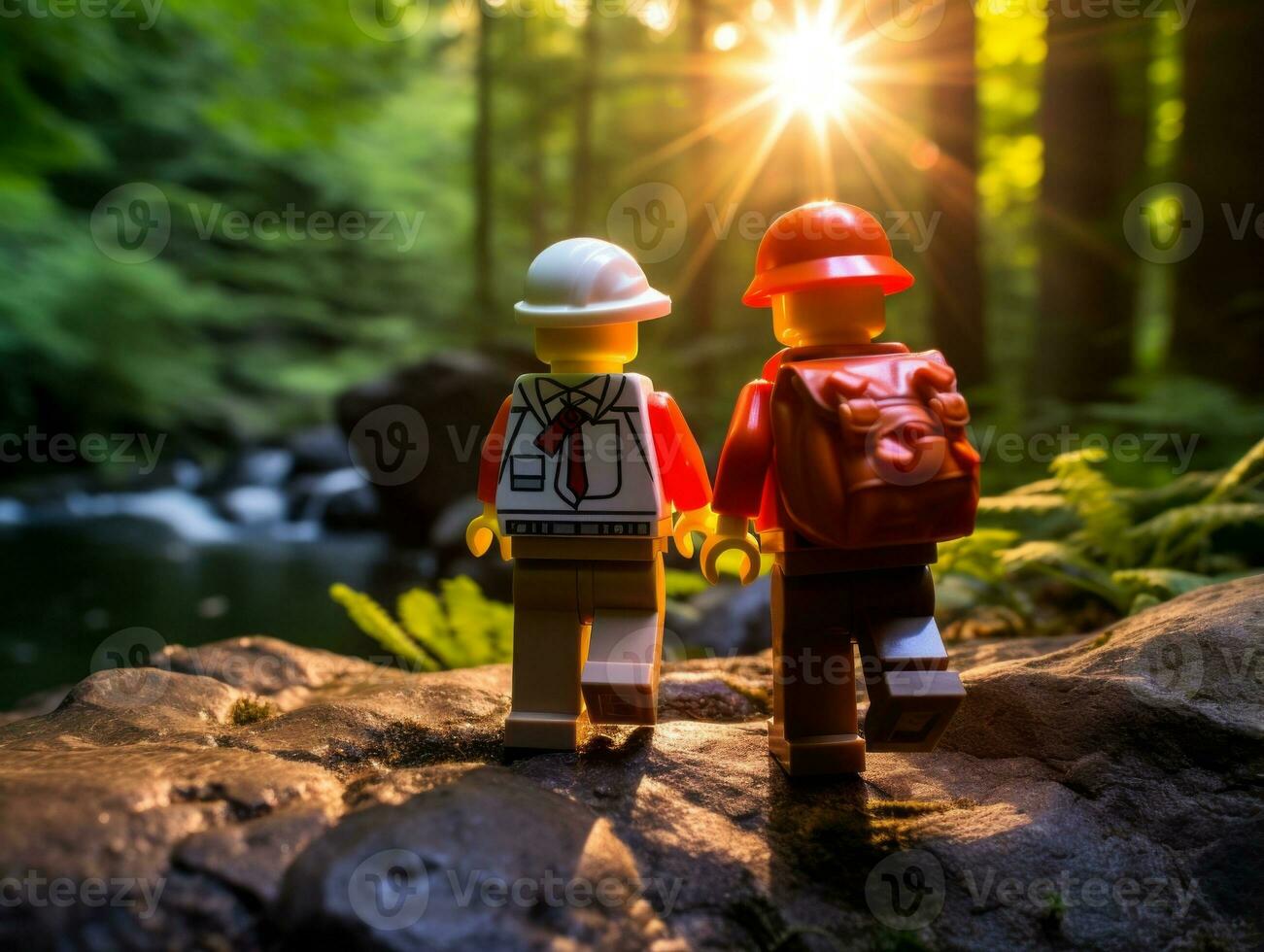 a épico busca do Lego aventureiros ai generativo foto