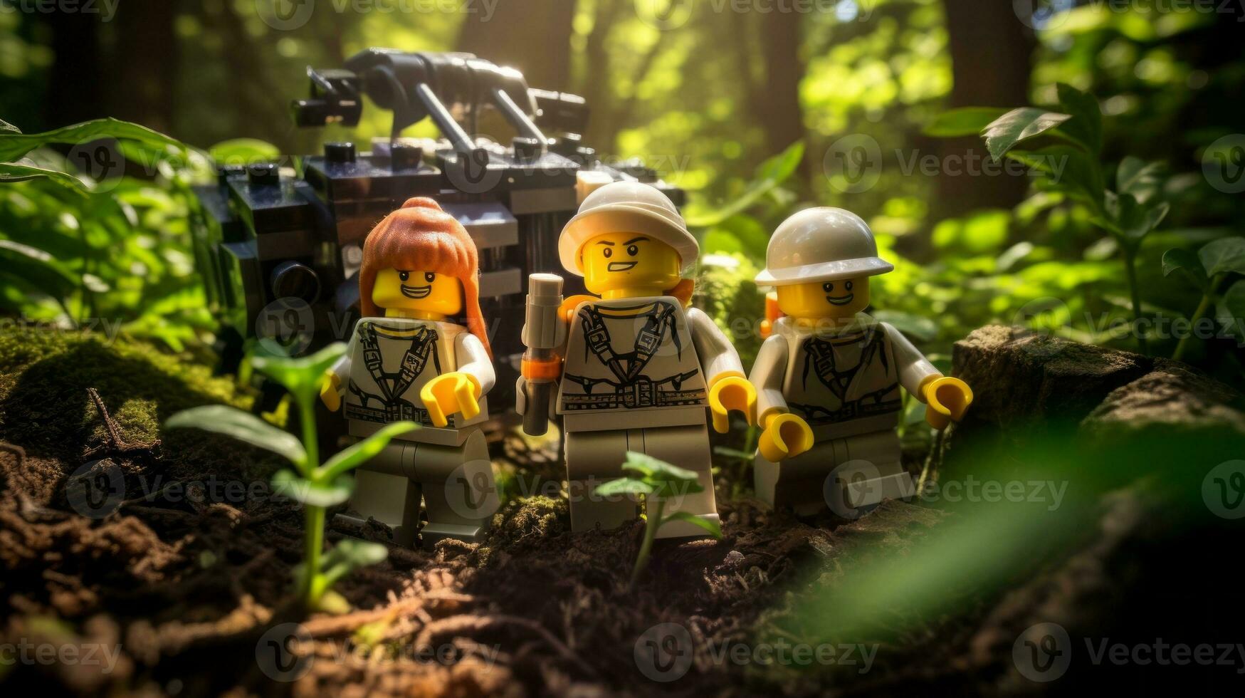 a épico busca do Lego aventureiros ai generativo foto