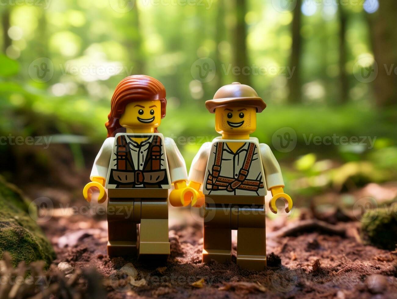 a épico busca do Lego aventureiros ai generativo foto