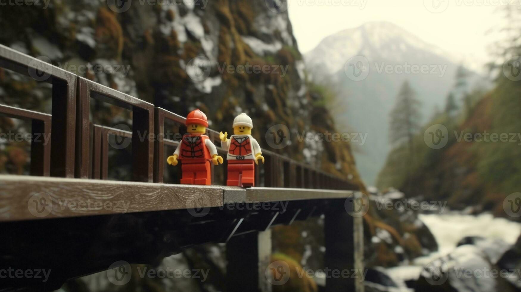 a épico busca do Lego aventureiros ai generativo foto