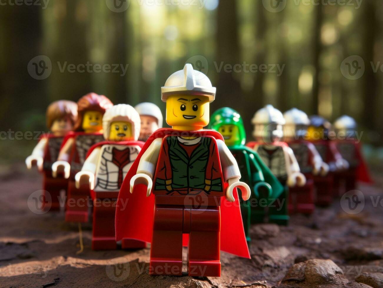 a épico busca do Lego aventureiros ai generativo foto