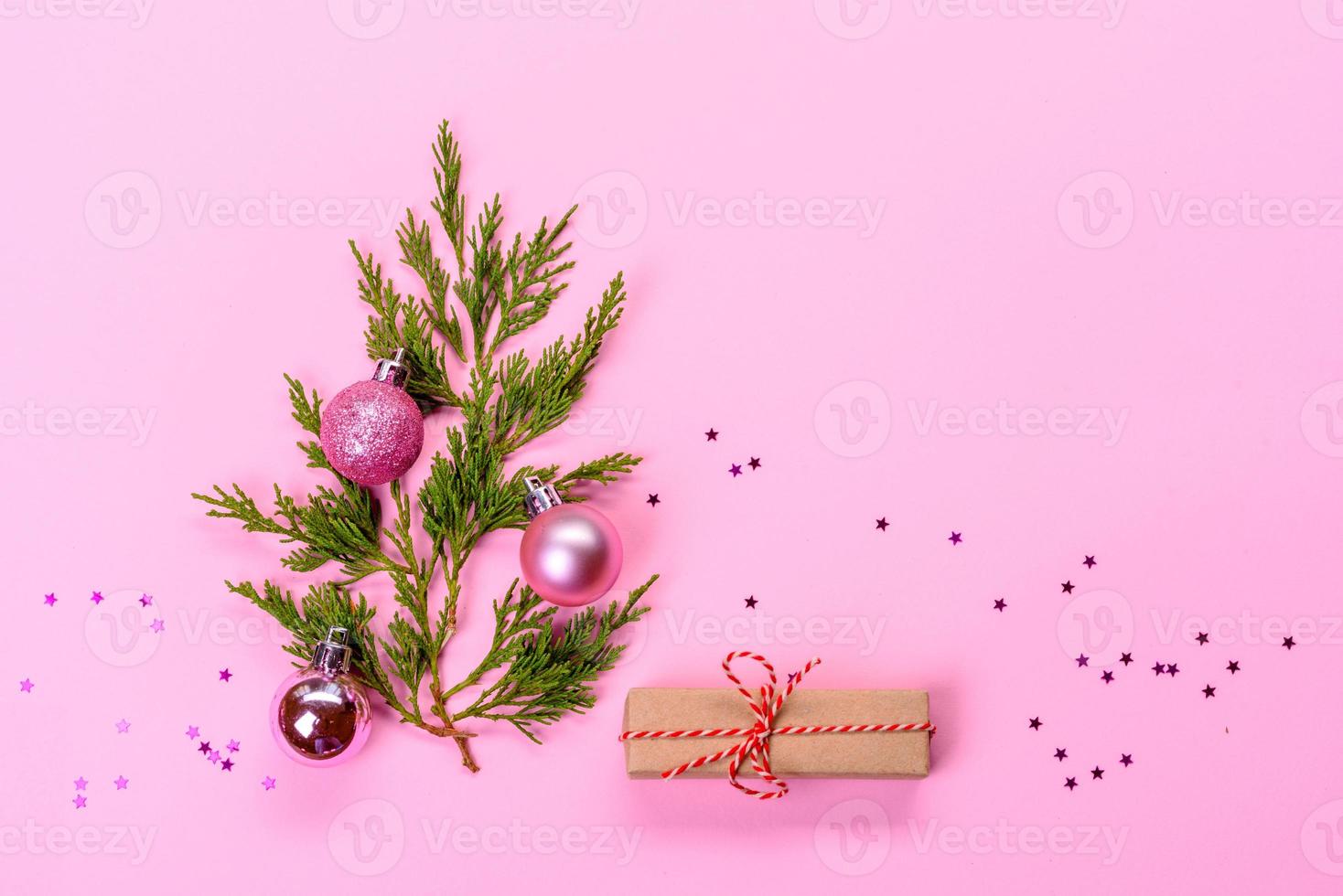 fundo decorativo de cor brilhante de natal foto