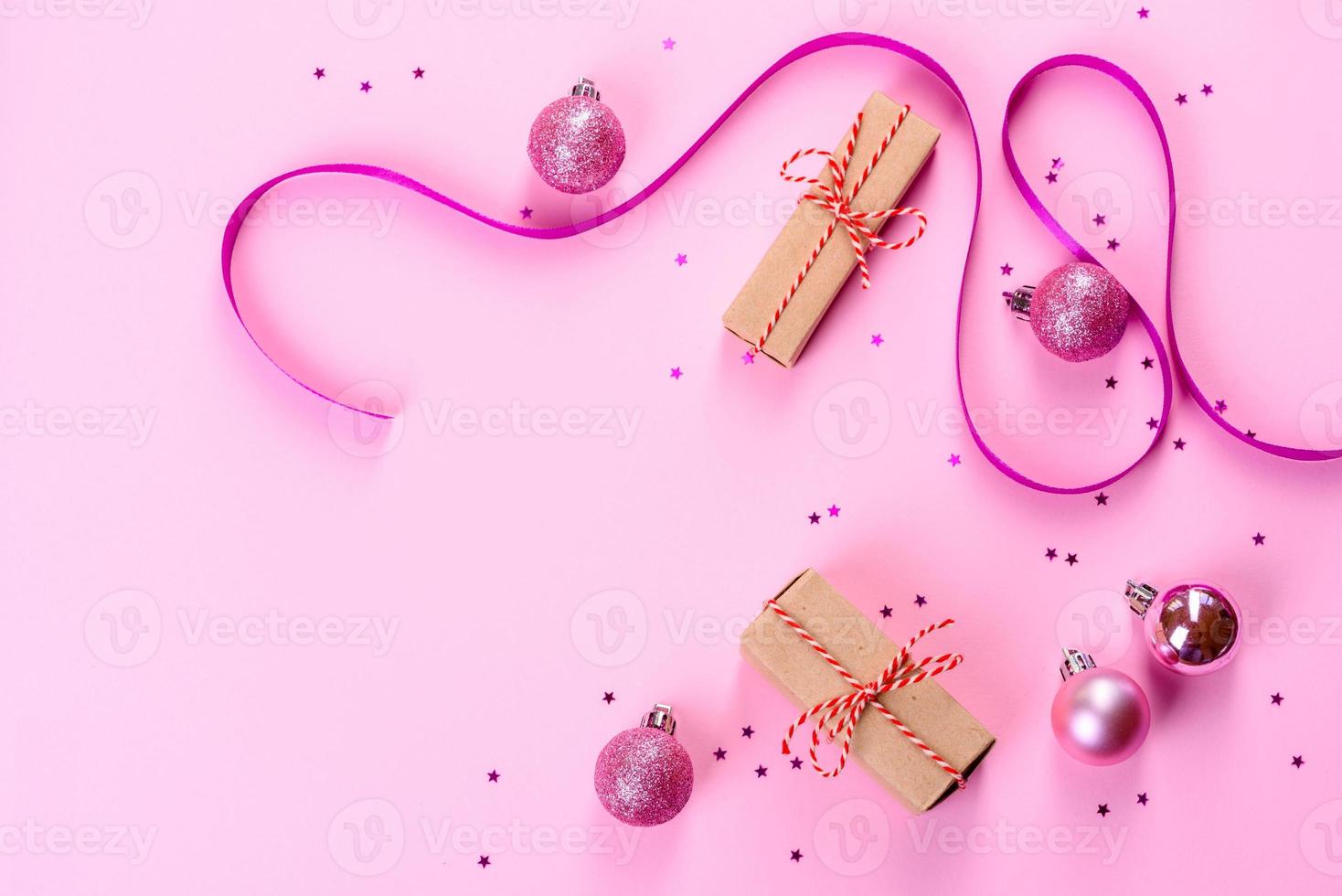 fundo decorativo de cor brilhante de natal foto