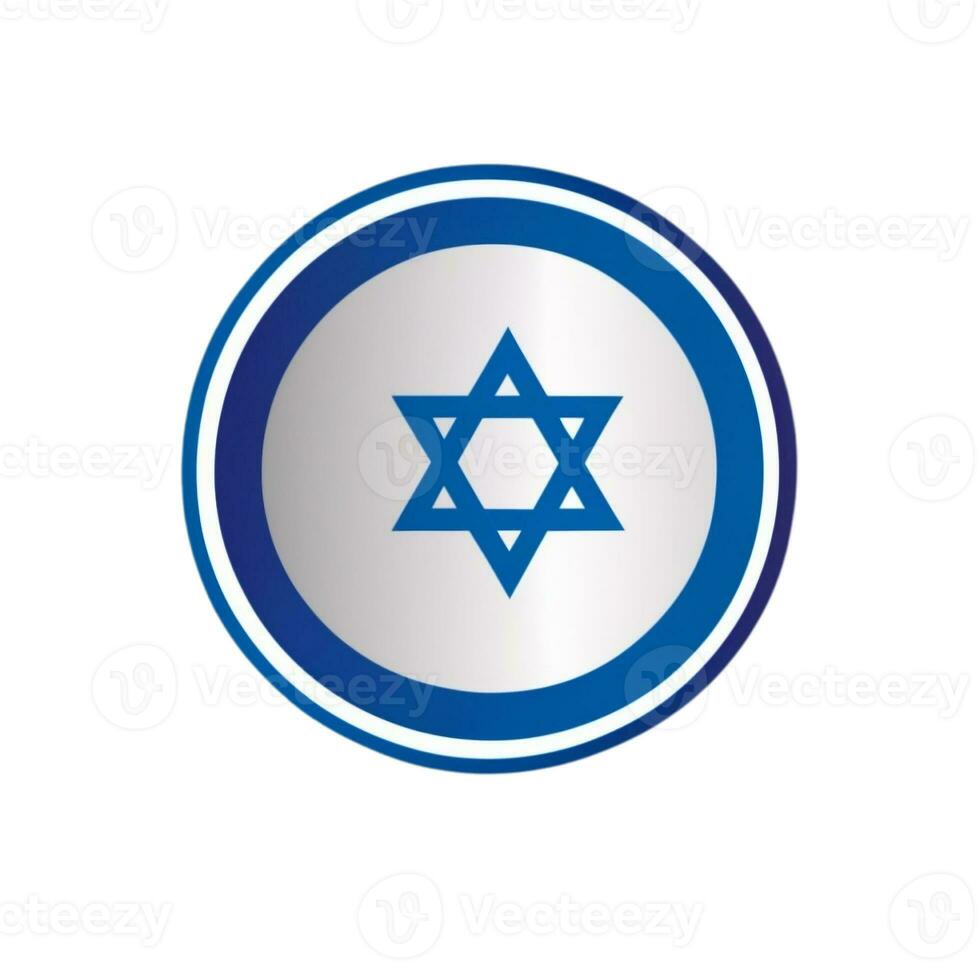 Israel bandeira gráfico em branco fundo foto