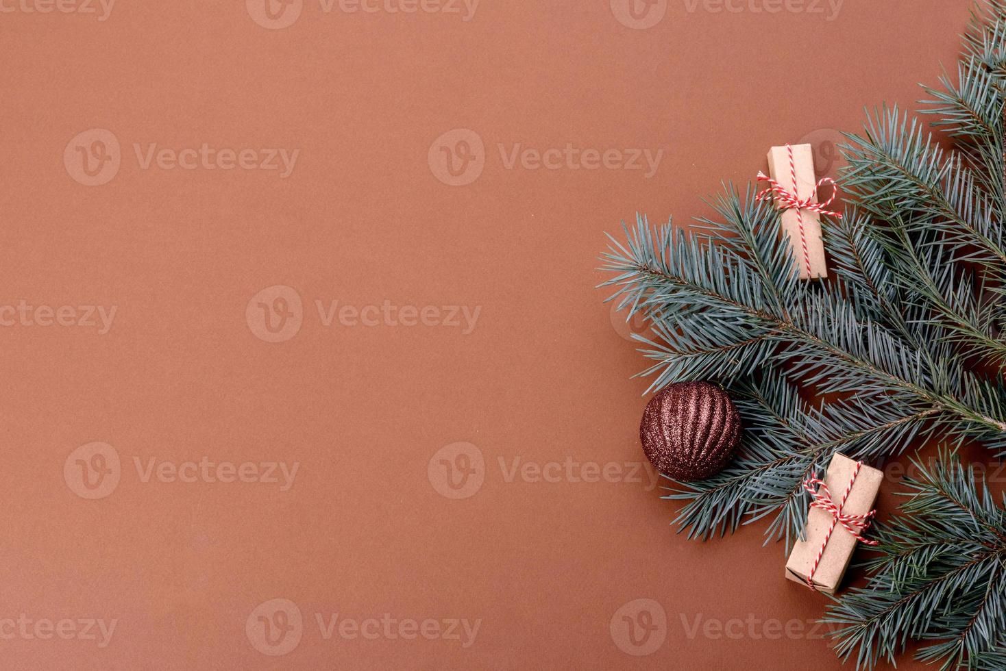 fundo decorativo de cor brilhante de natal foto