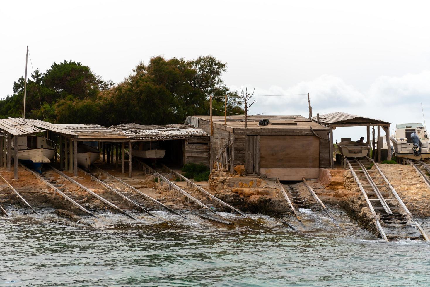 es calo de sant agusti vila de pescadores na ilha de formentera foto