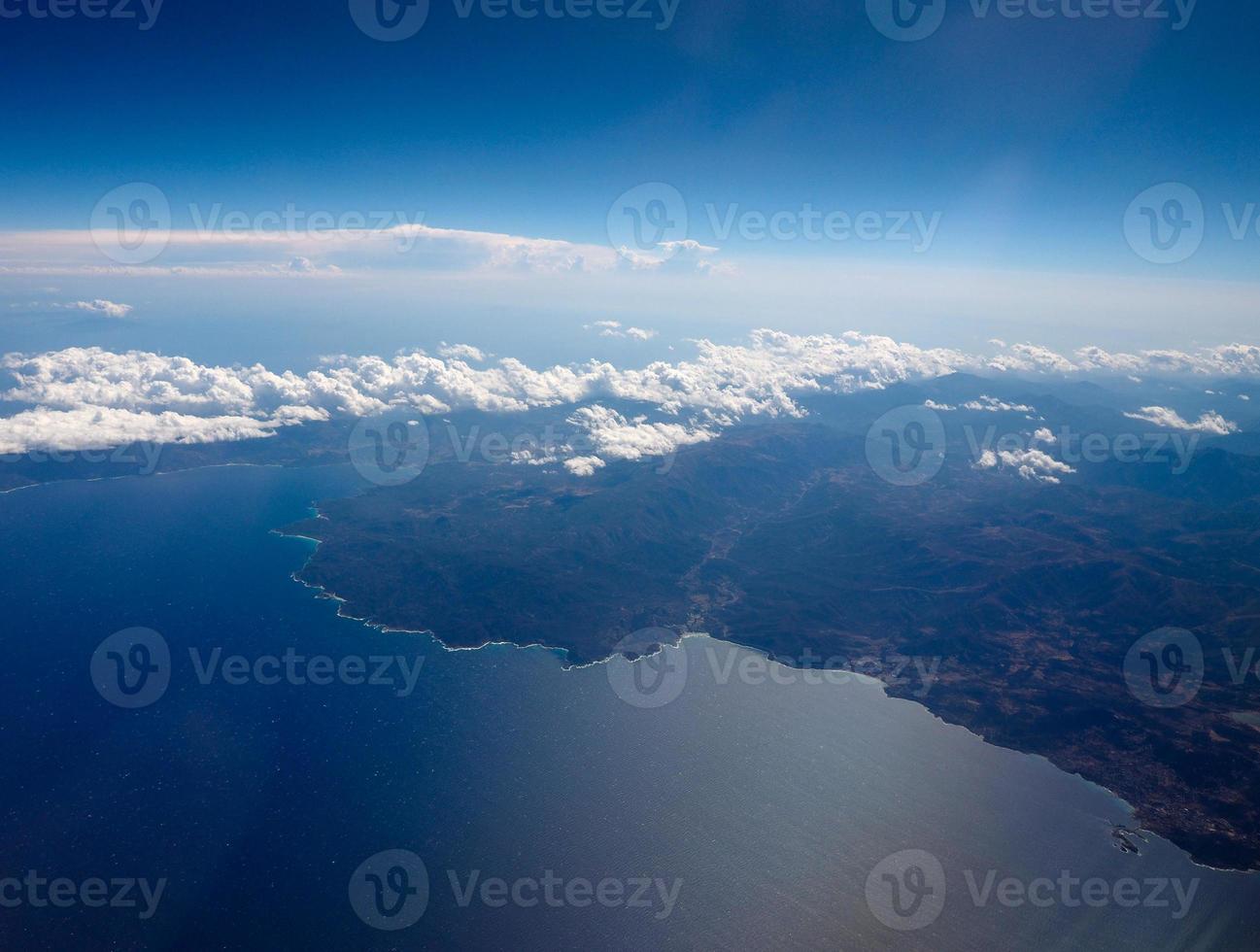 vista aérea da sardenha foto