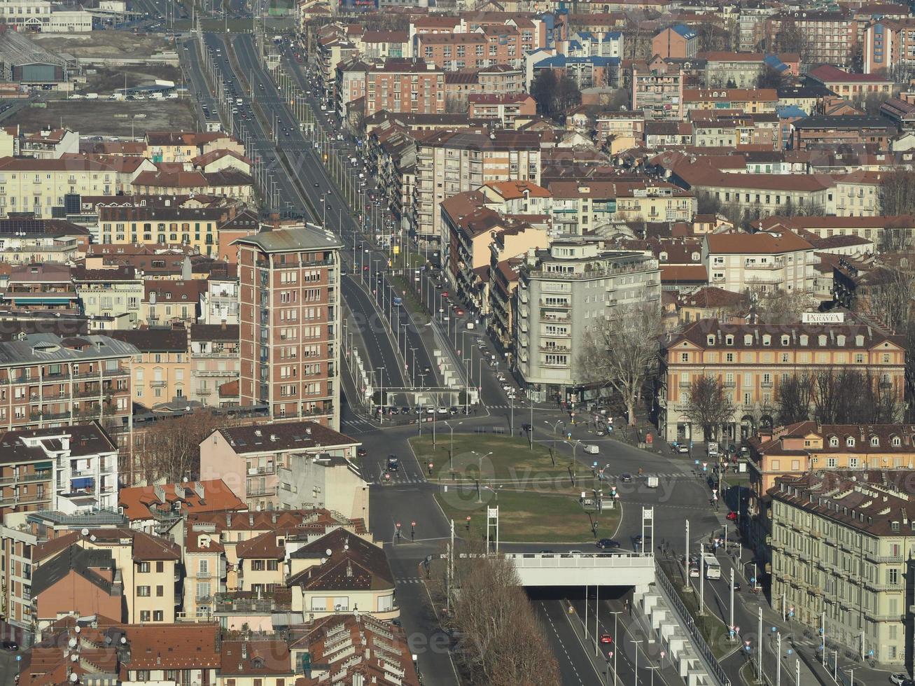 vista aérea de turin foto