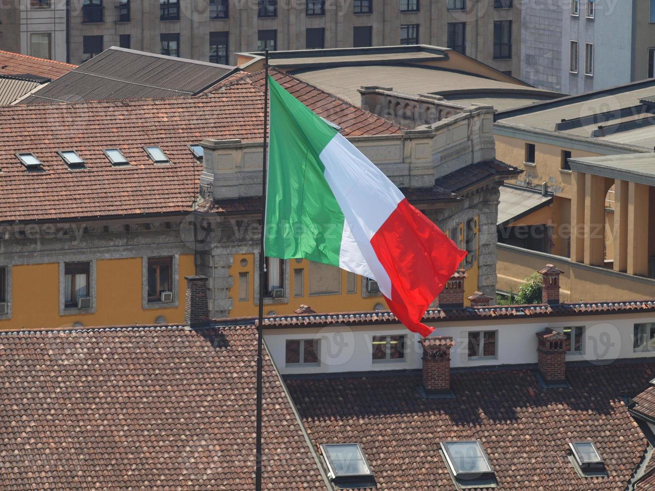 bandeira italiana da itália foto
