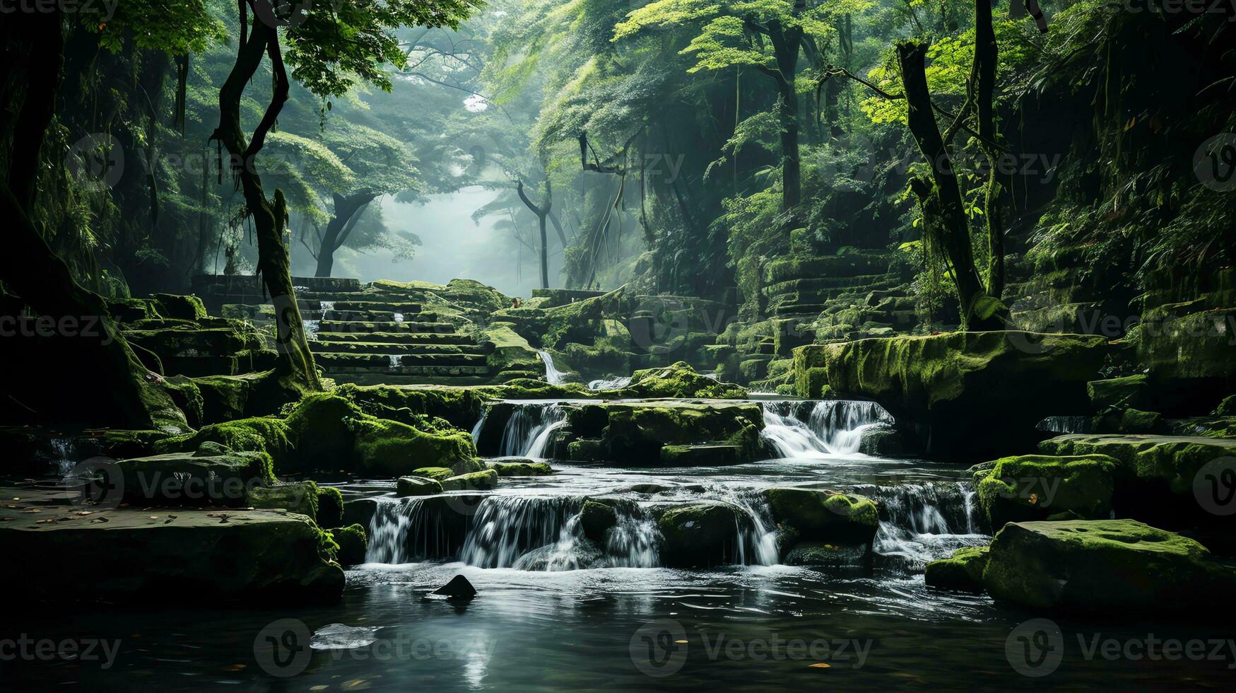 a beleza do natureza ai generativo foto