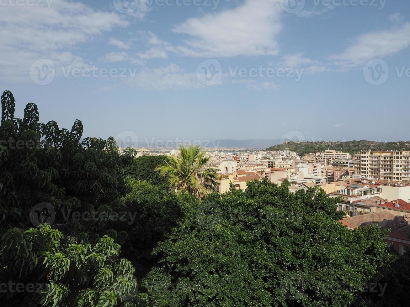 vista aérea de cagliari foto