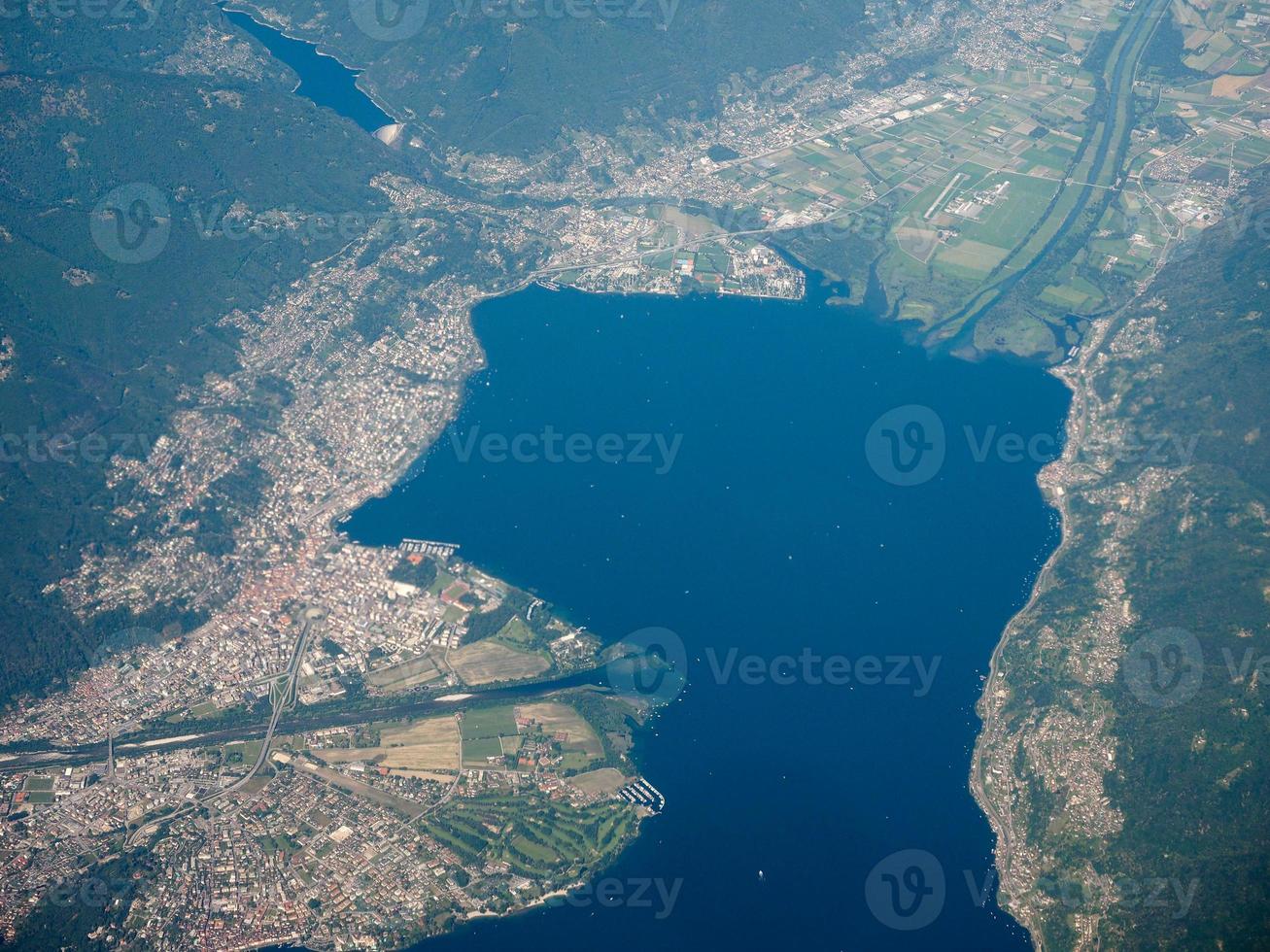 vista aérea de locarno foto