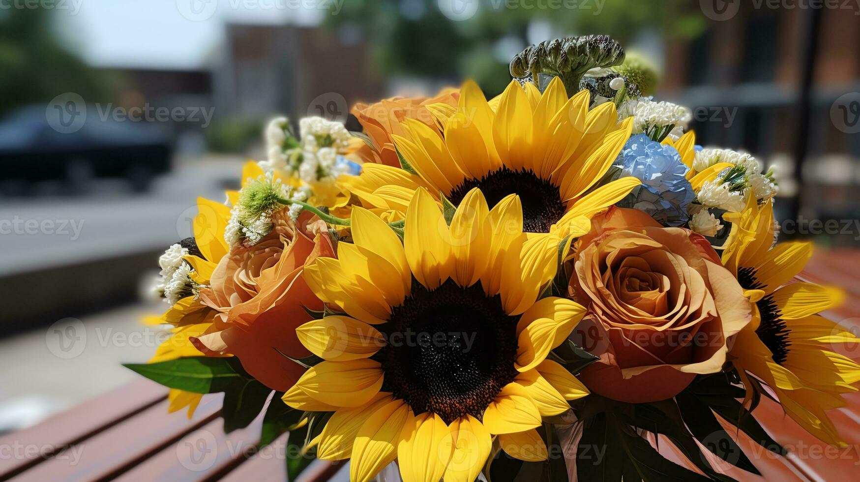 uma grupo do flores estão arranjado dentro uma padronizar ai generativo foto