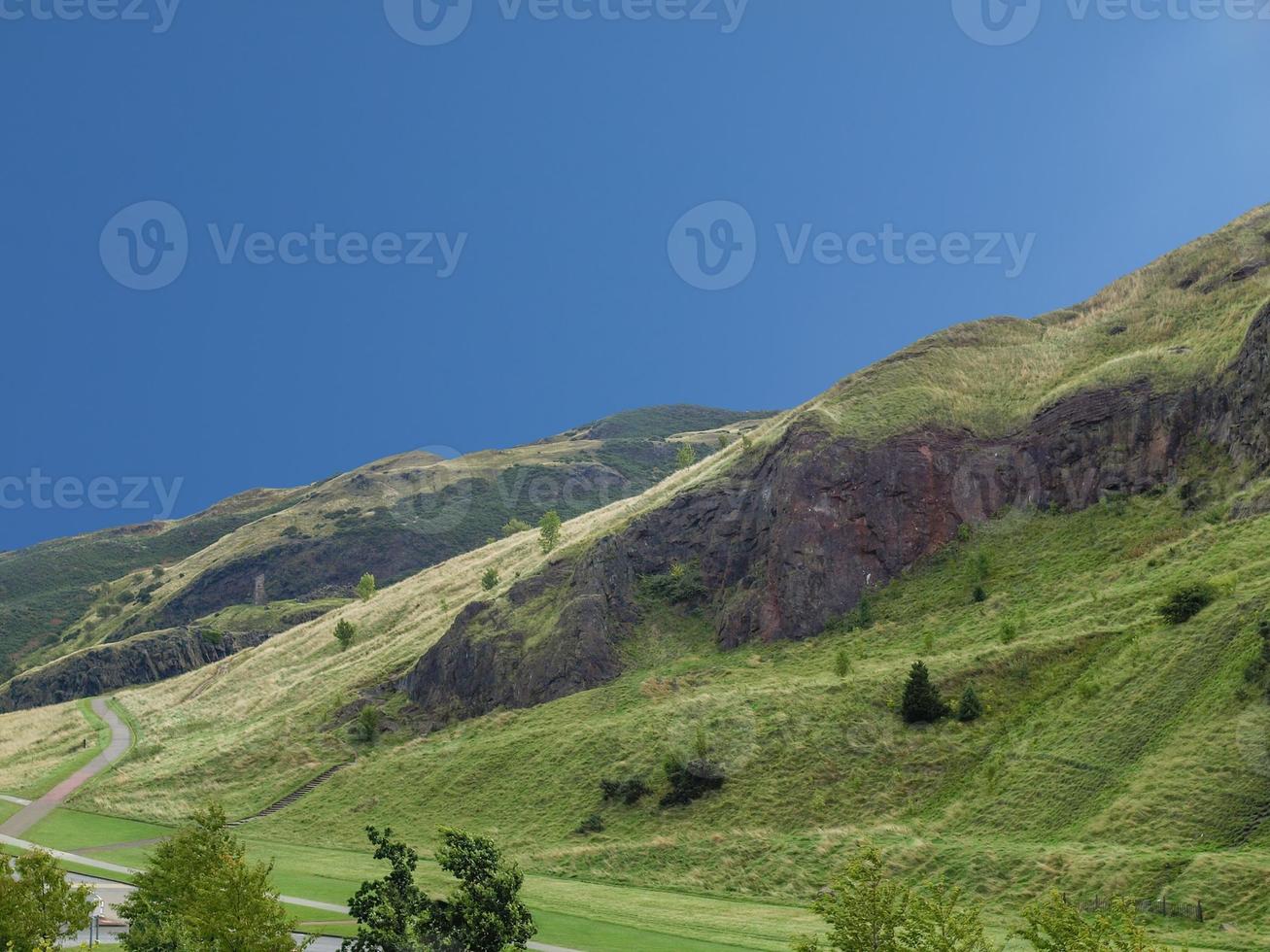 Arthur Seat Hill em Edimburgo foto