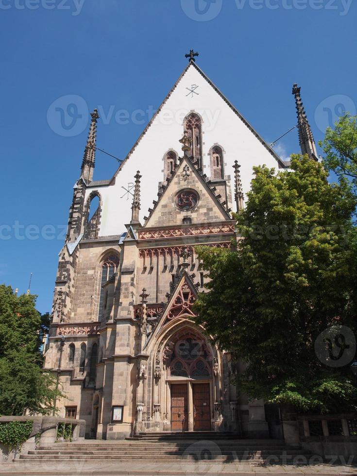 igreja thomaskirche em leipzig foto