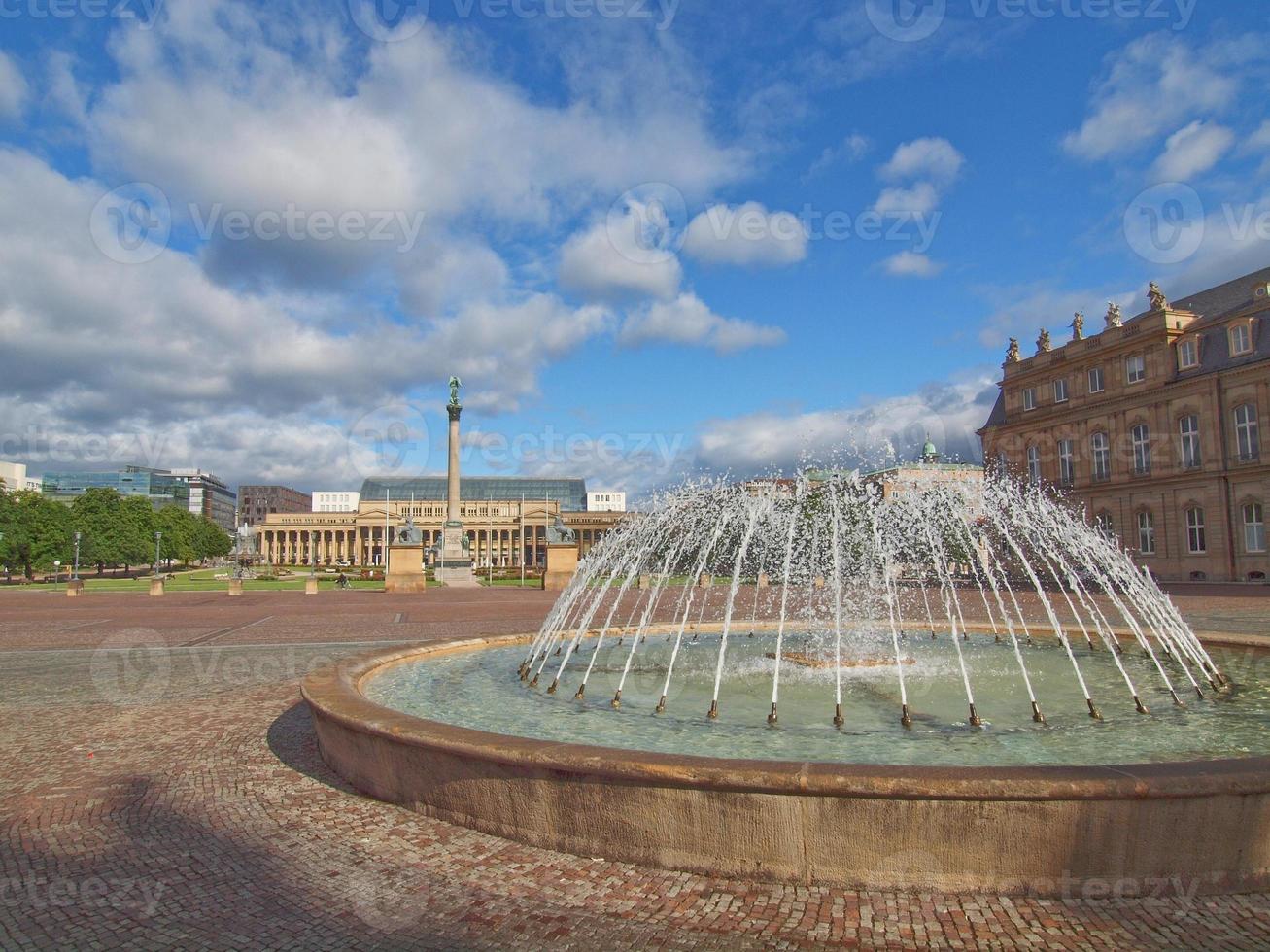 Praça do Castelo Schlossplatz em Estugarda foto