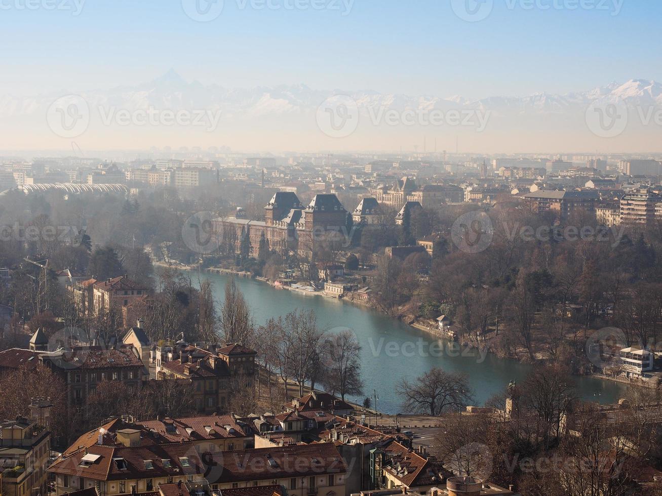 vista aérea de turin foto