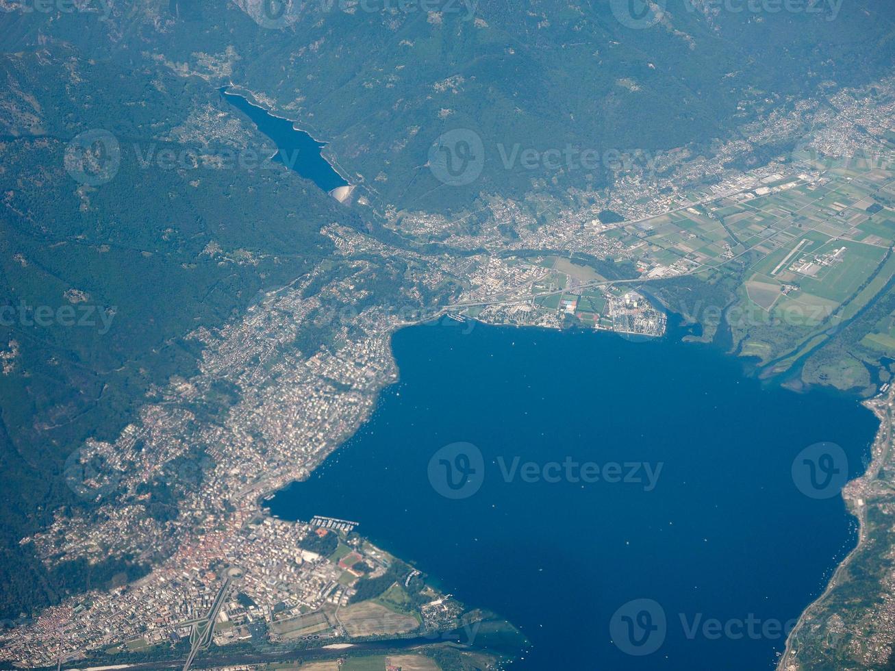 vista aérea de locarno foto