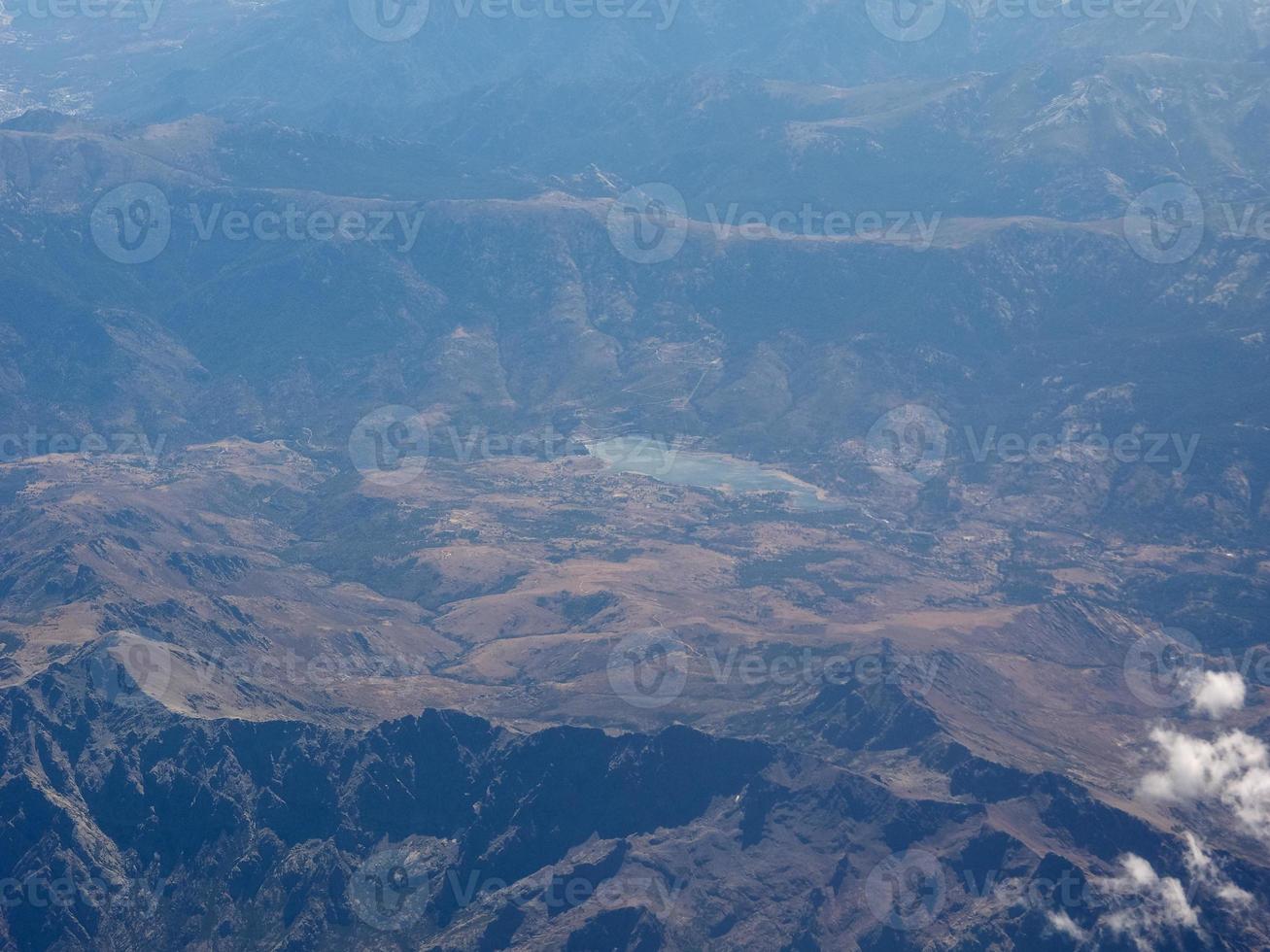 vista aérea da córsega foto