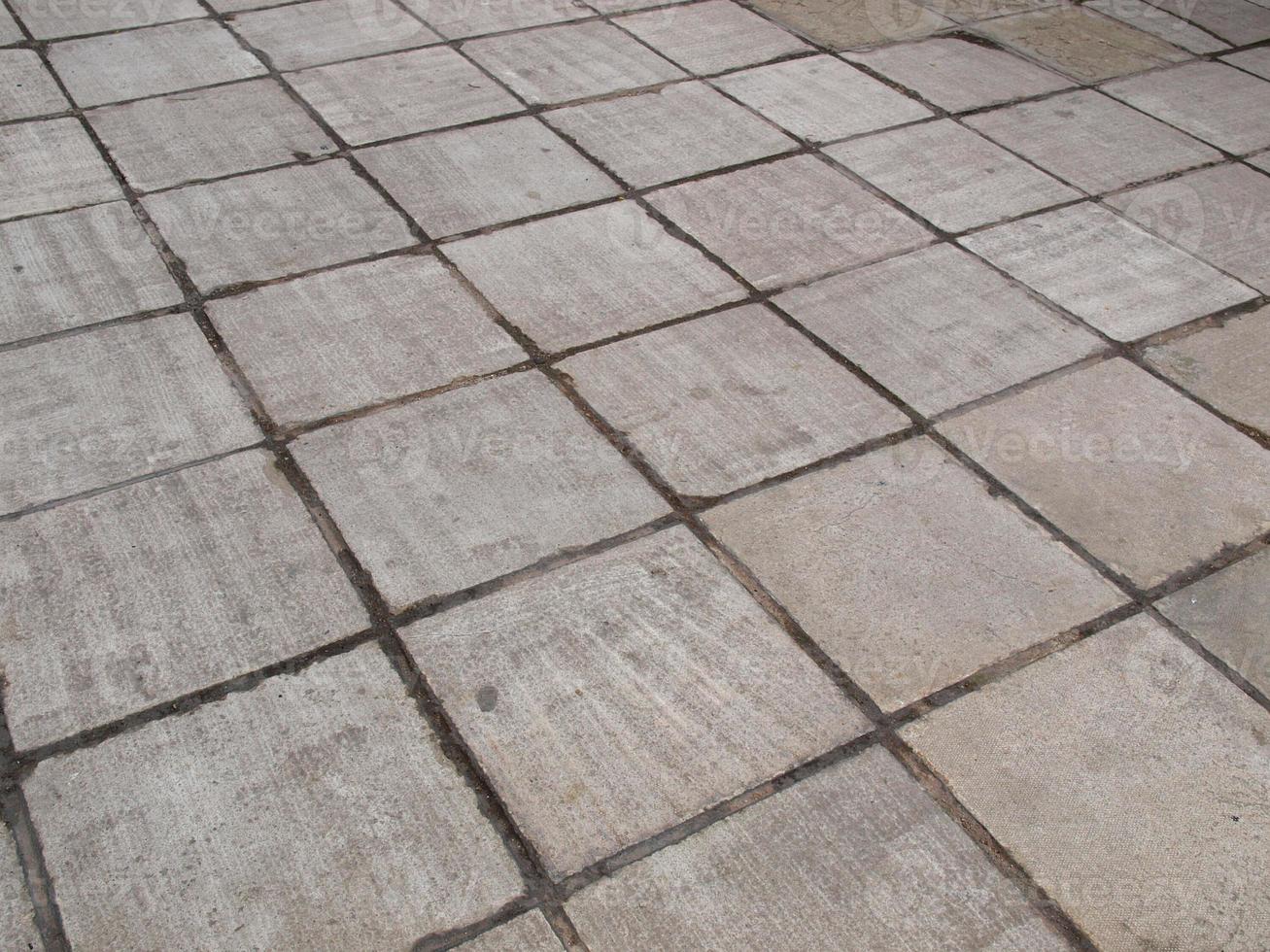 pavimento de calçada de concreto foto