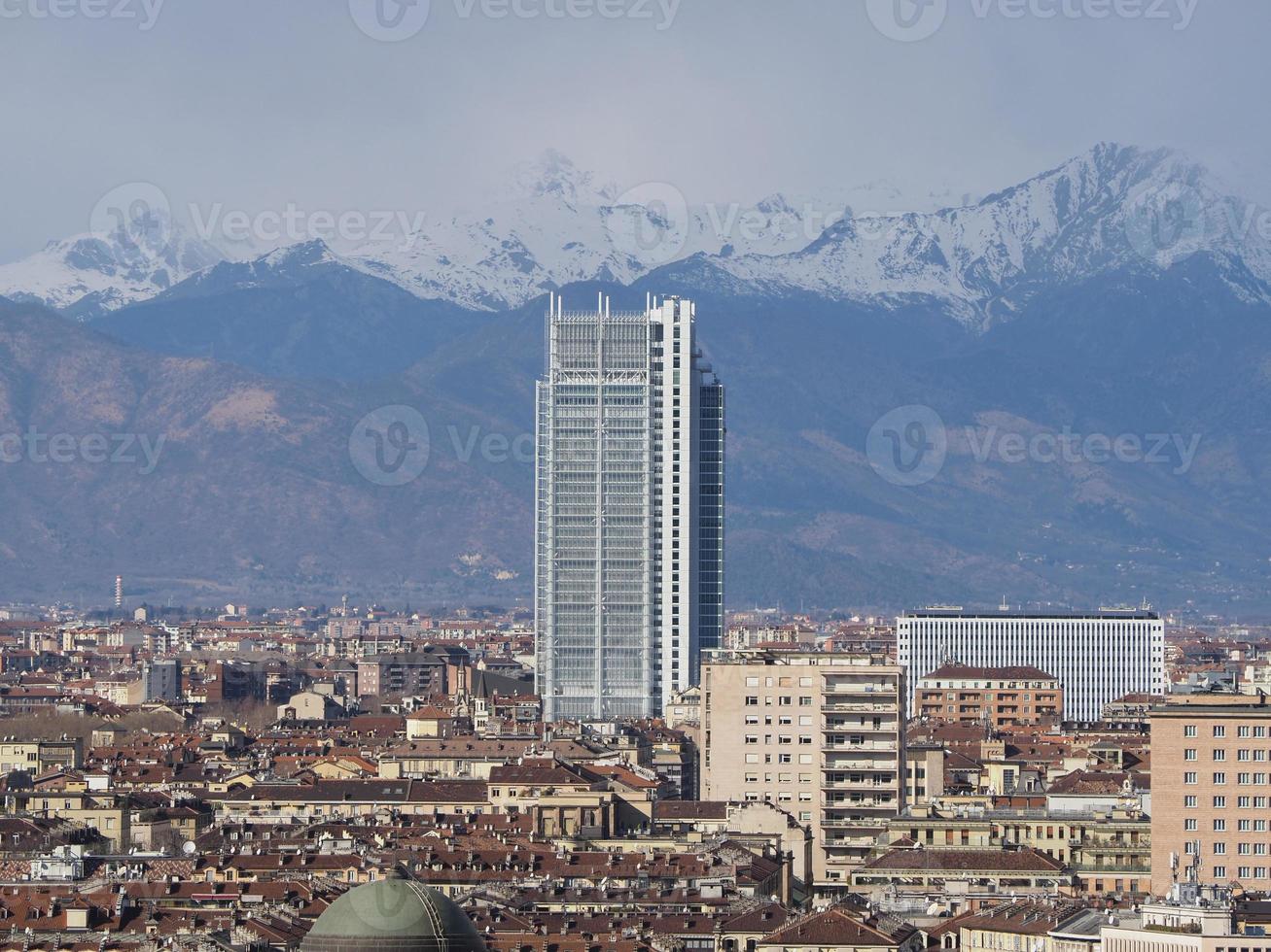 vista aérea de turin foto