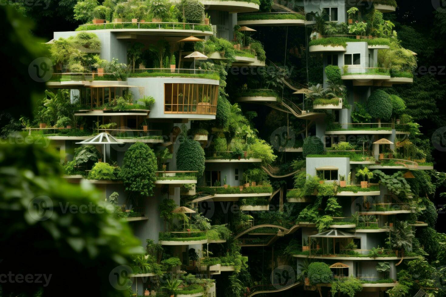 grande arquitetura cidade escala. gerar ai foto