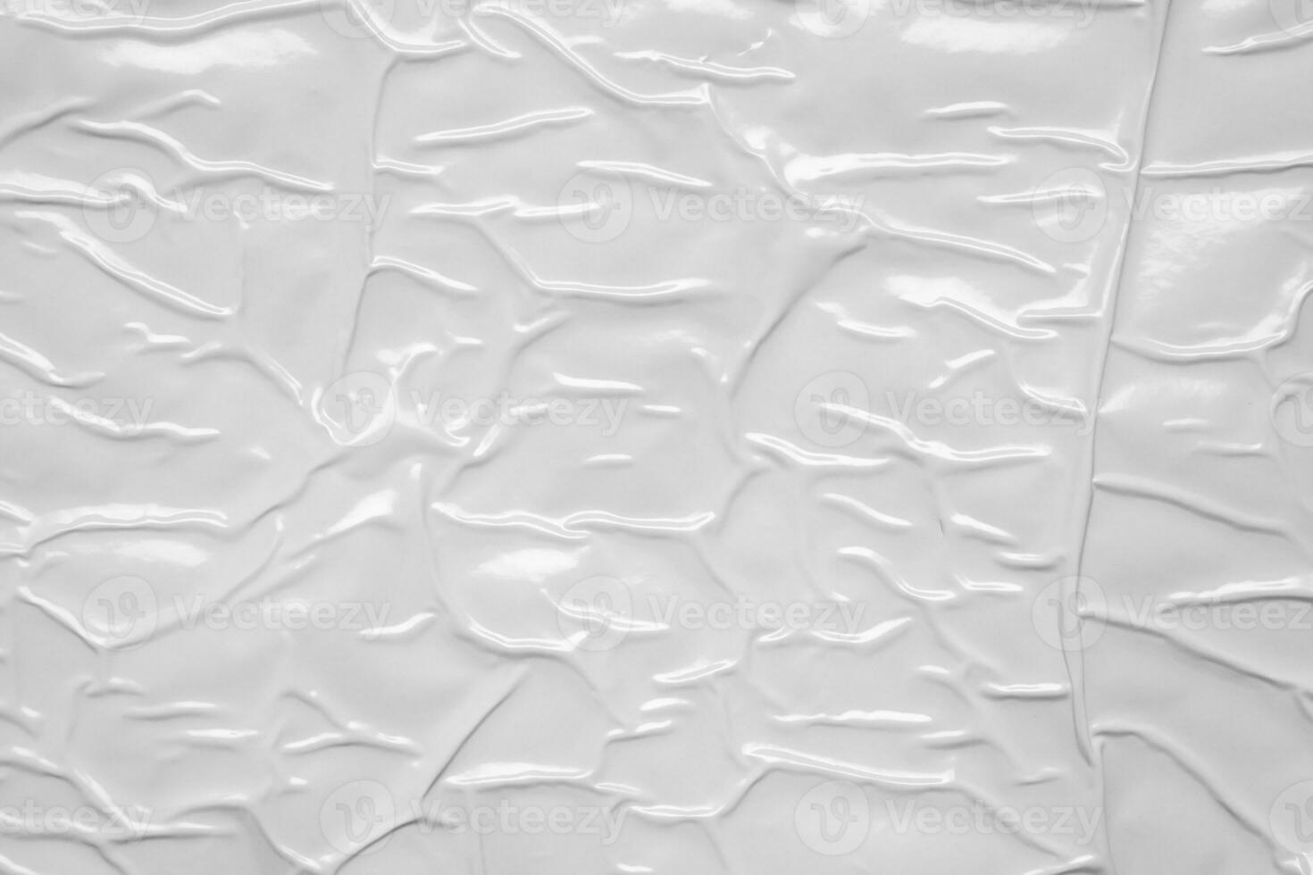 fundo de textura de saco plástico branco amassado e vincado foto