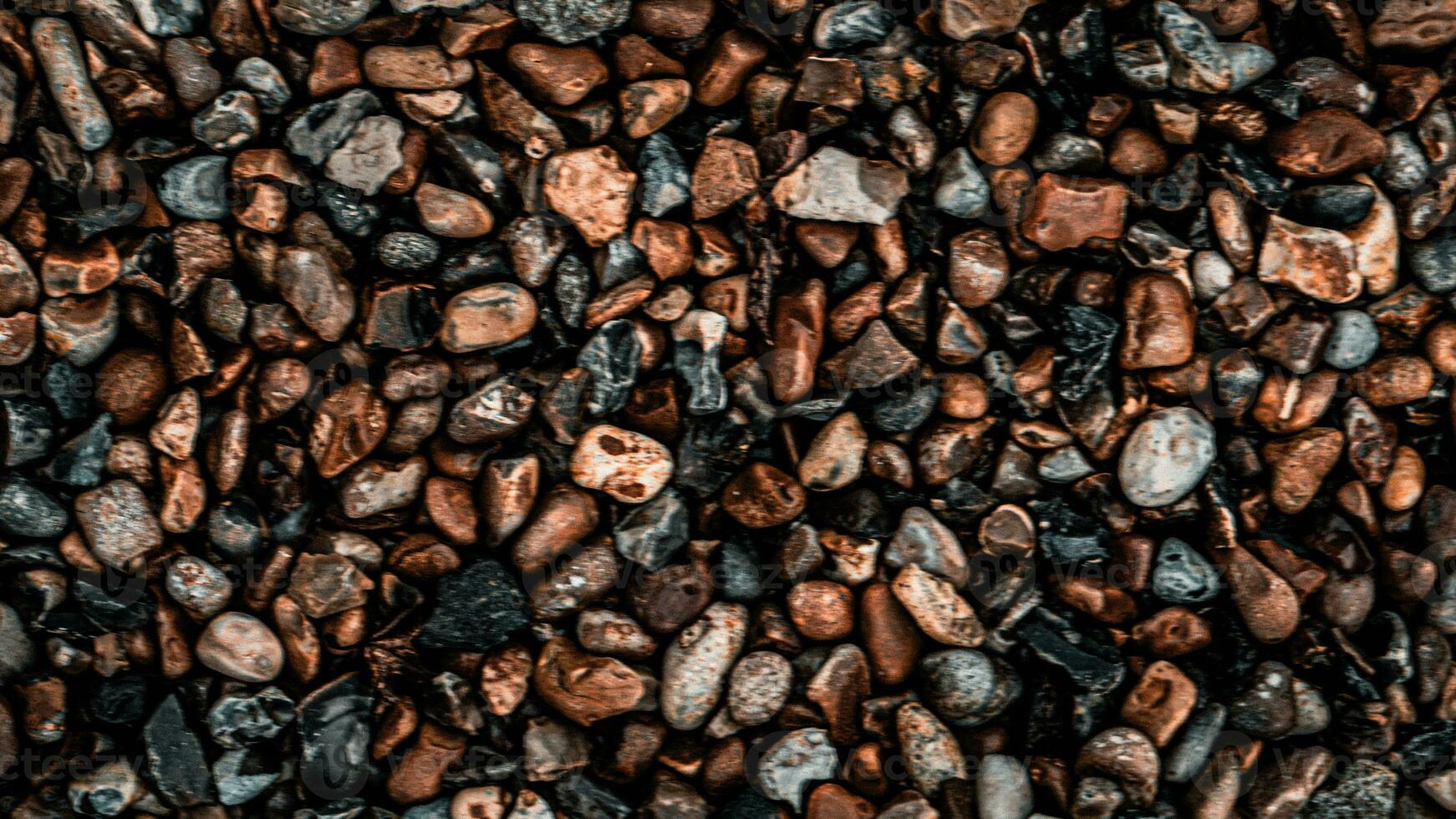 corajoso textura do cascalho e pedras foto